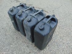 4 x Standard Nato 5 gall Water Jerry Cans as shown