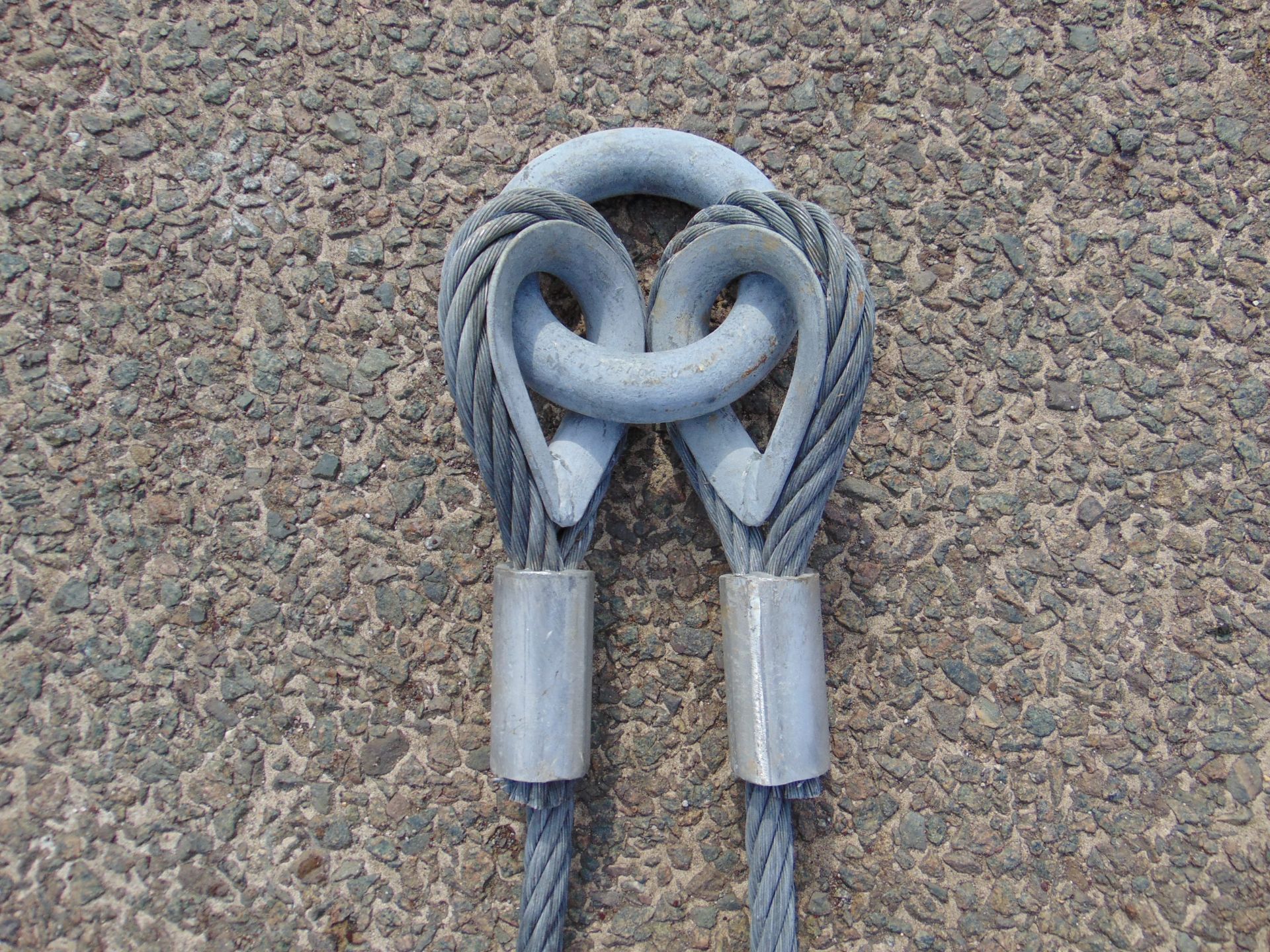 2 Leg Wire Rope Recovery Sling - Image 2 of 3