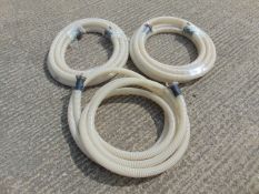 3x Unissued Hose Assys Approx Length 8m