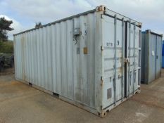 Secure Storage 20ft Shipping Container C/W Electrics, Lights, Forklift Pockets etc