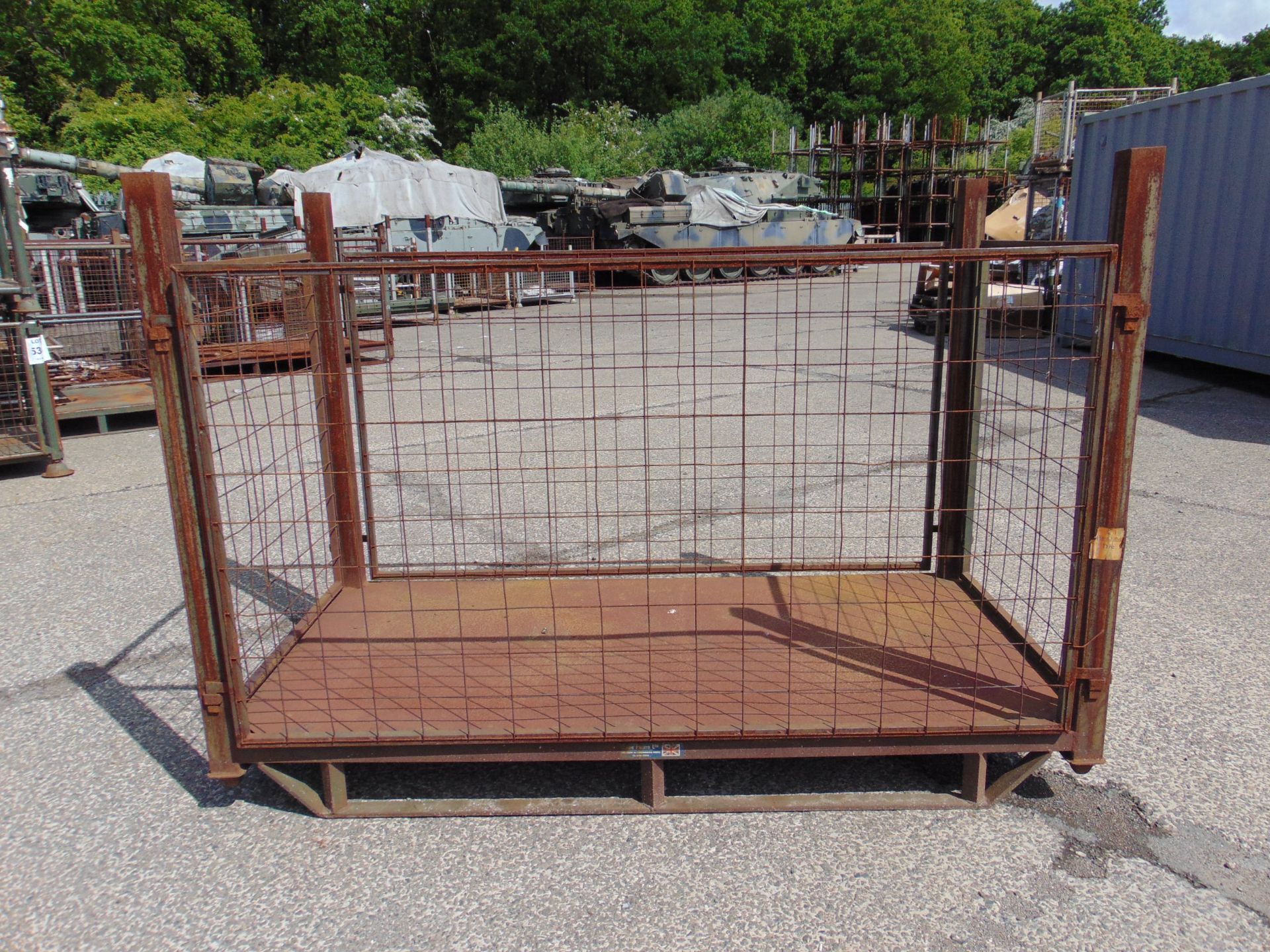 Heavy Duty Metal Stackable Stillage / Post Pallet - Image 2 of 5