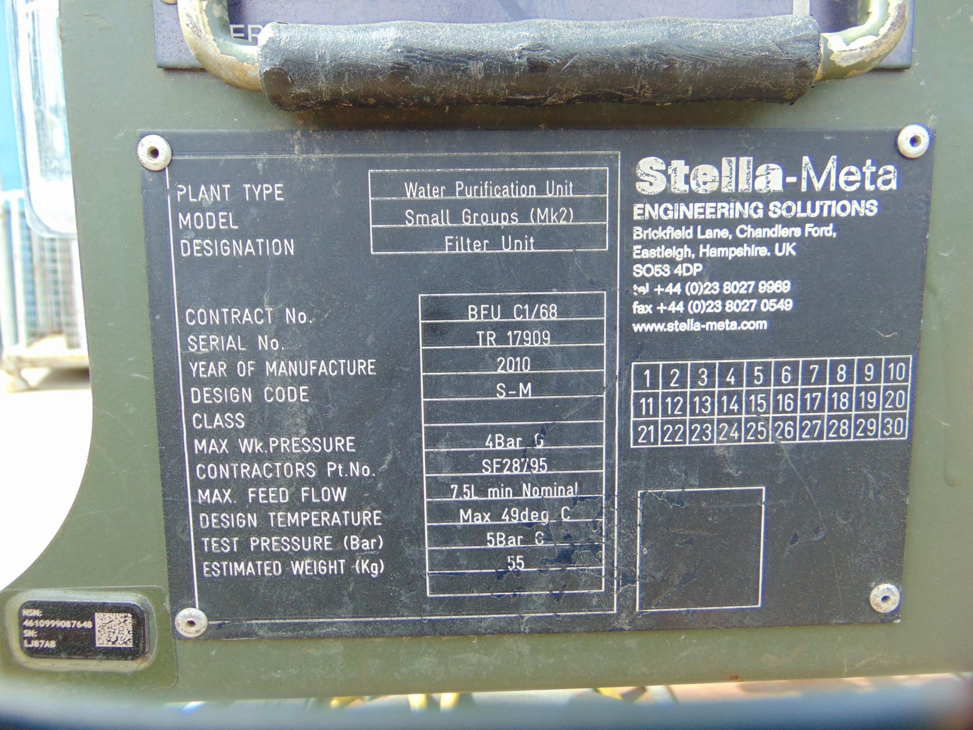 Stella-Meta Water Purification Unit c/w Filters, Pump etc - Image 7 of 7