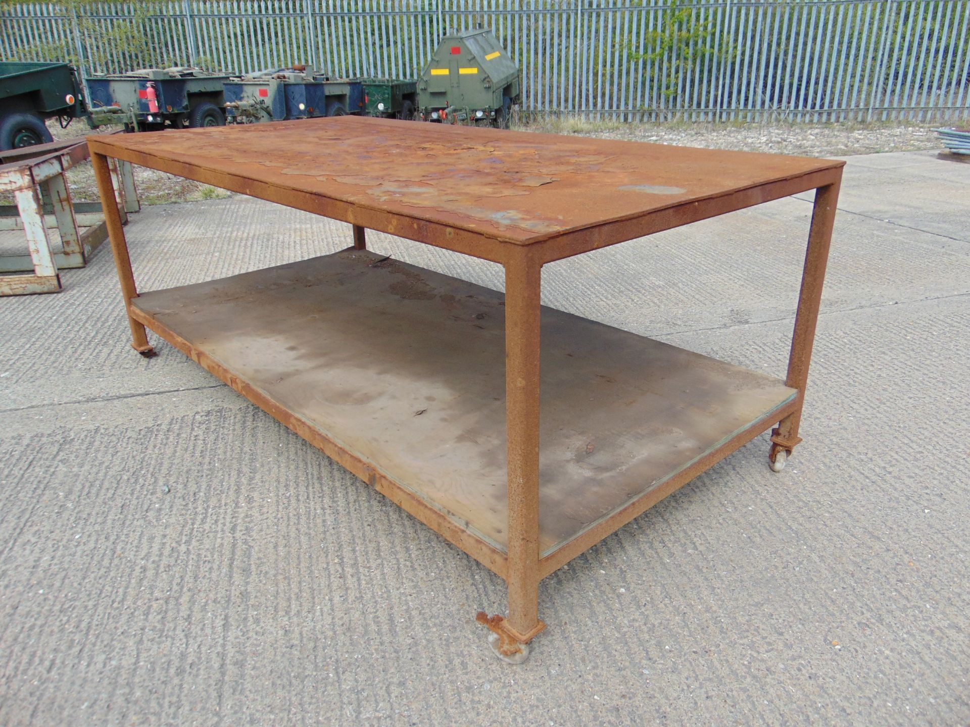 Heavy Duty Steel Workbench L2.5m x W 1.25m x H 1m - Image 3 of 6