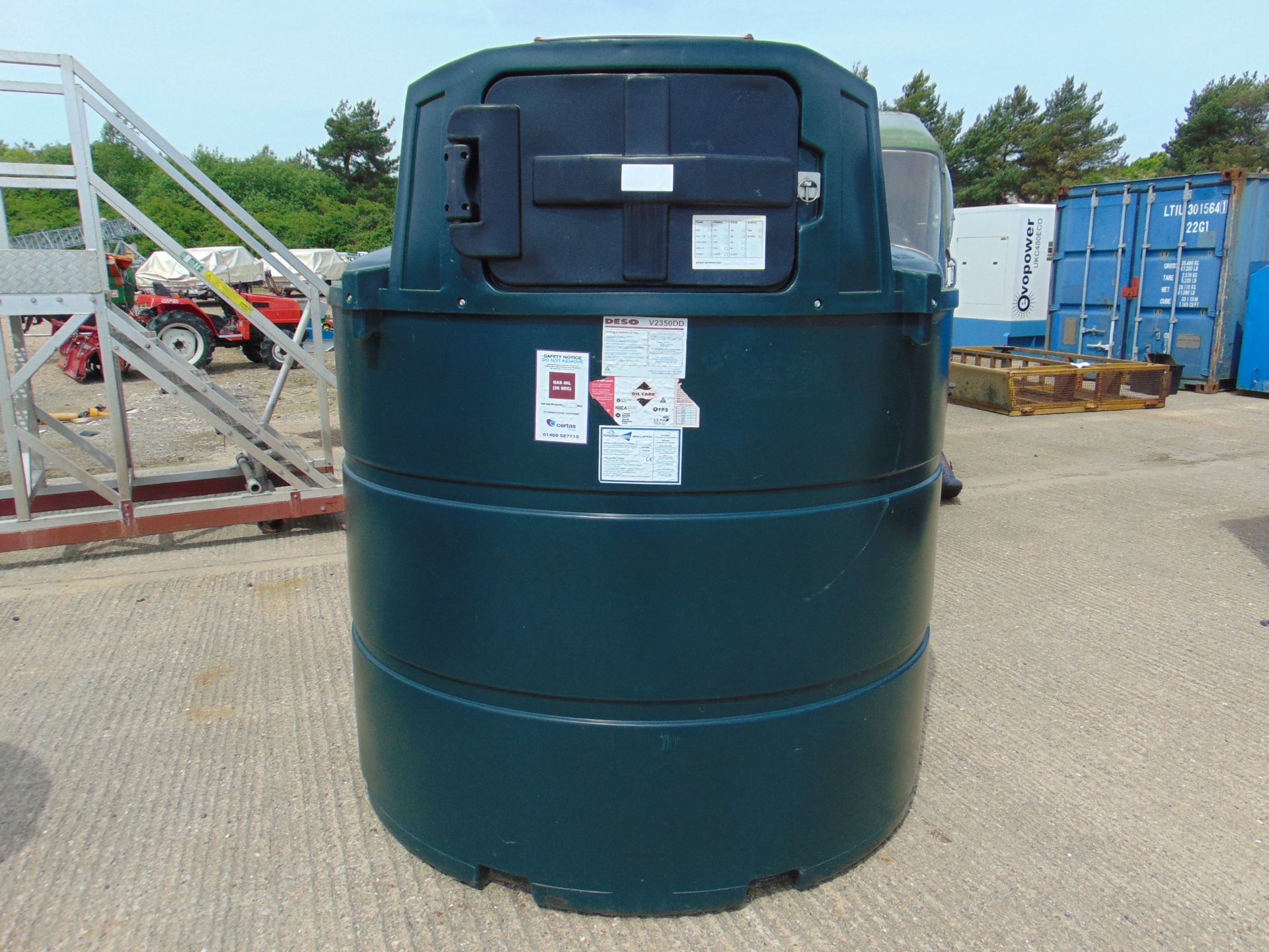 Deso V2350DD 2350 Litre Bunded Diesel Dispensing Tank C/W Delivery Hose, Pump etc