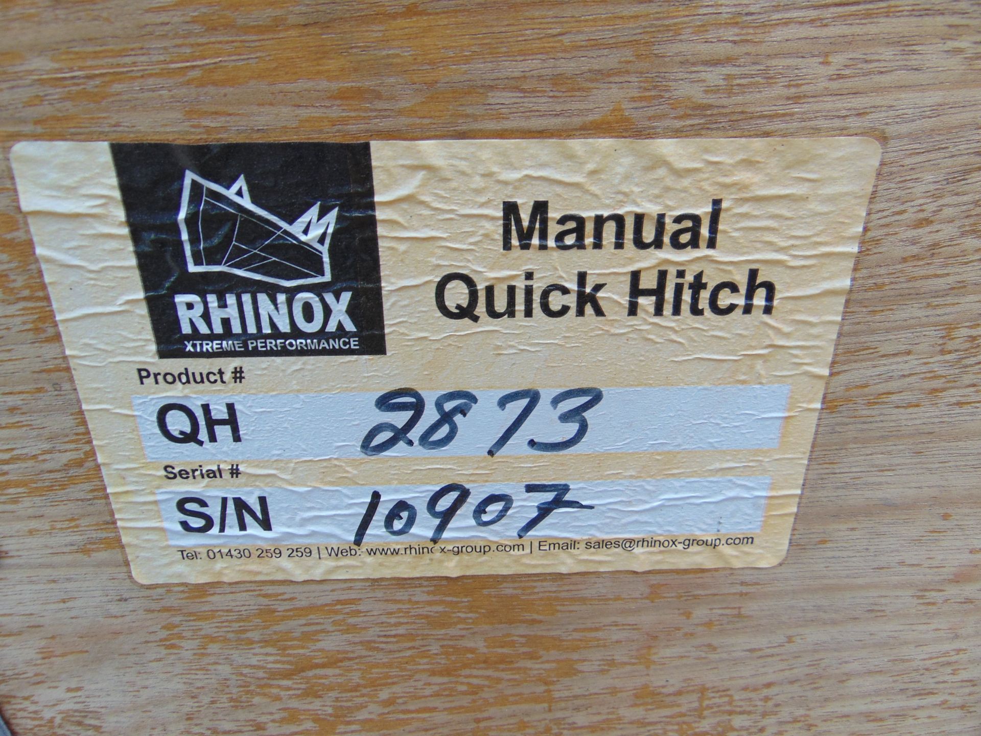 Unissued Rhinox Manual Quick Hitch 30mm Pins - Image 6 of 6