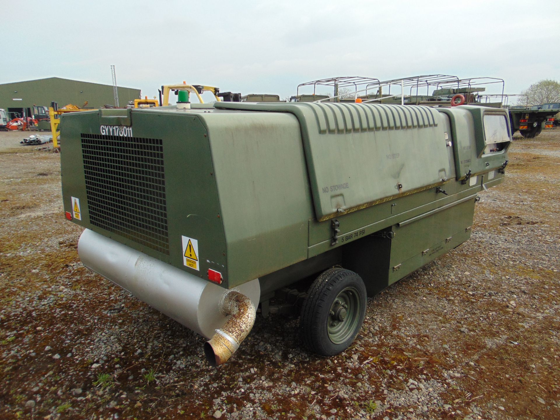 90 KVA 72 KW Diesel GPU Generator. fitted Cummins 6 cly Diesel 2172 hrs From RAF - Image 5 of 18