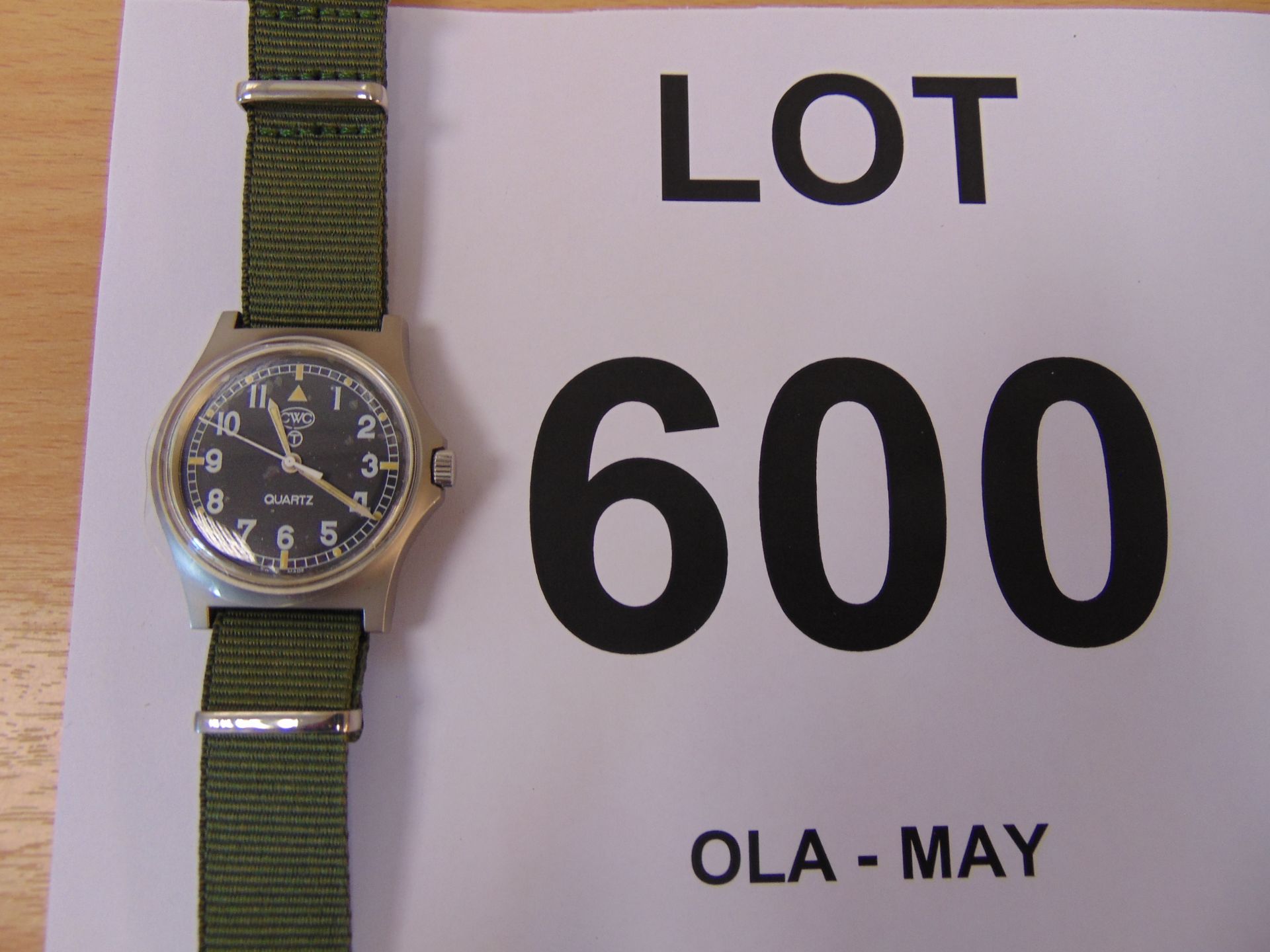 New and Unissued CWC W10 British Army Service Watch Water Resistant to 5ATM - Nato Marks Date 2006 - Image 3 of 3