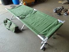 Light Weight British Army Folding Camp Bed C/W Carry Bag