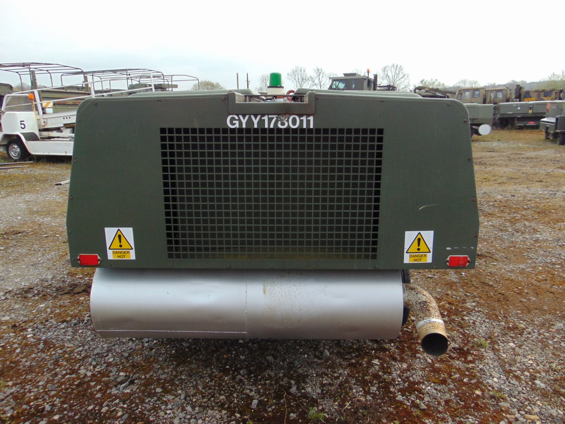 90 KVA 72 KW Diesel GPU Generator. fitted Cummins 6 cly Diesel 2172 hrs From RAF - Image 4 of 18