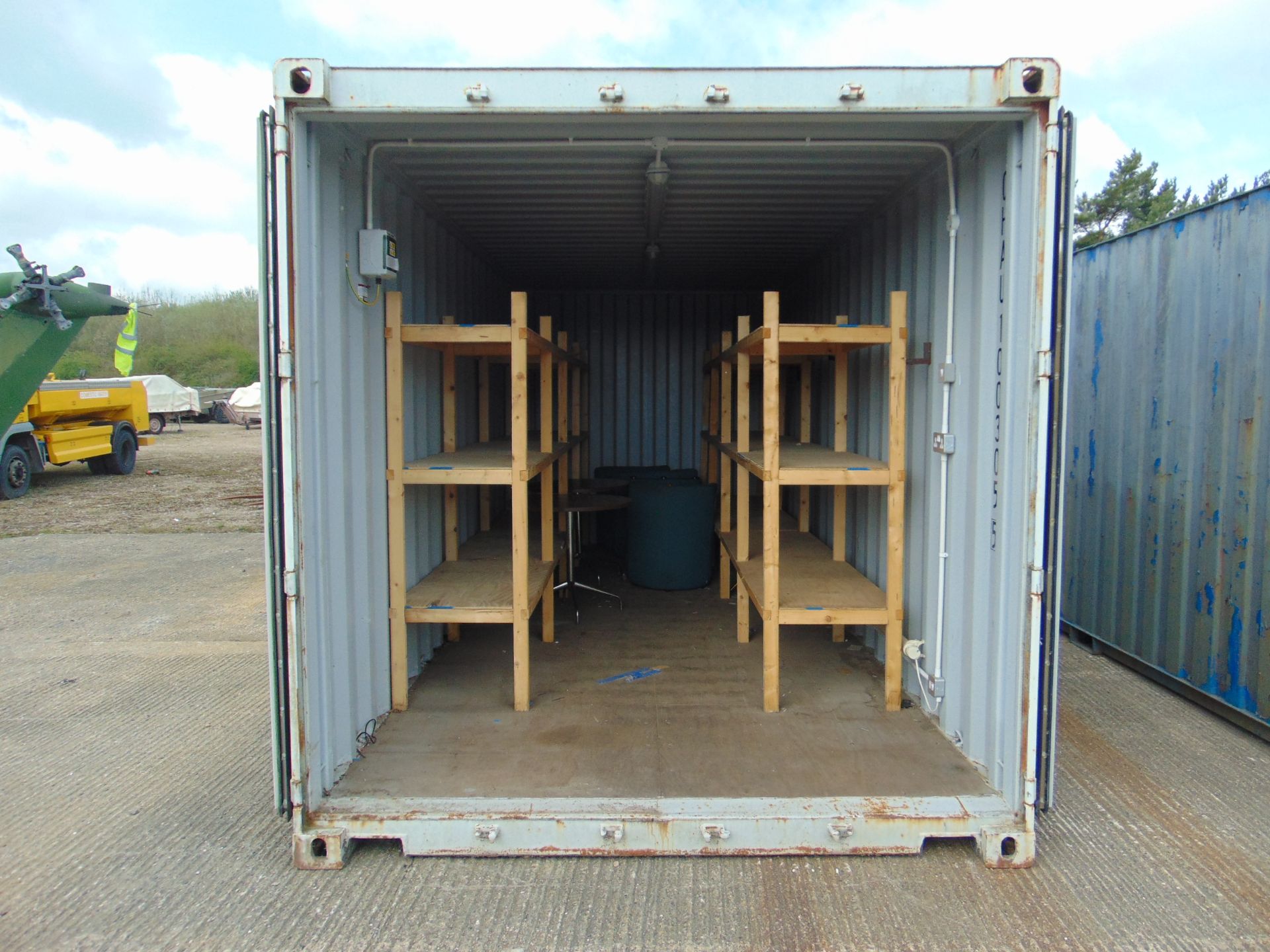 Secure Storage 20ft Shipping Container C/W Electrics, Lights, Forklift Pockets etc - Image 9 of 16
