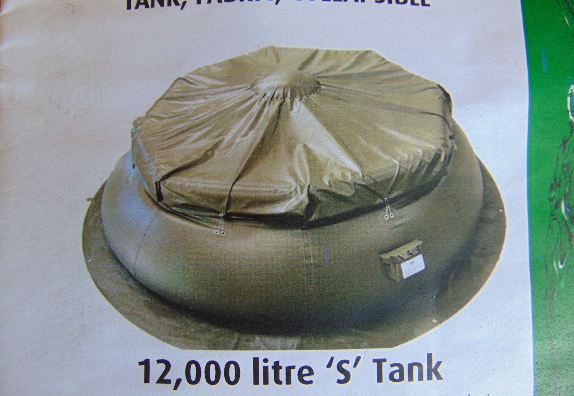 ** Unissued Brand New ** Butyl 12,000 Litre Flexible Bladder Tank Complete Kit - Image 10 of 14