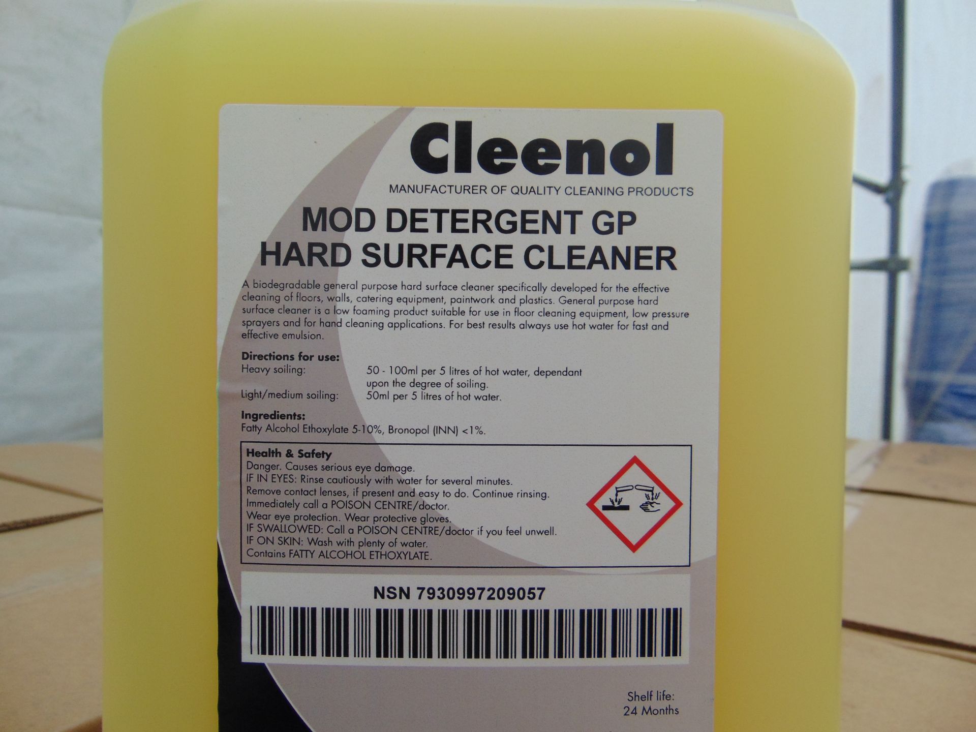 40x 5 Litre Drums of Cleenol Detergent General Purpose Hard Surface Cleaner - Image 3 of 4