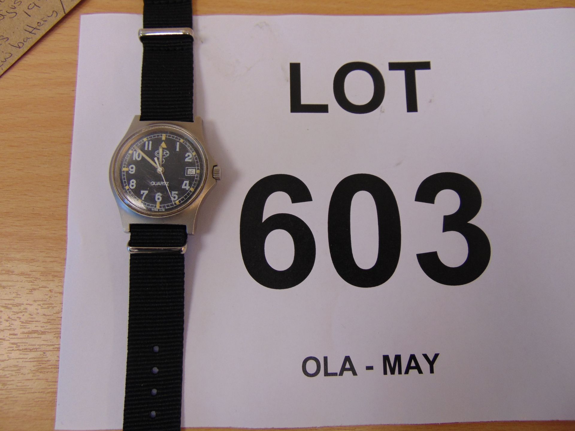 Rare CWC 0555 Marines / Navy issue Service Watch with Date Adjust - Nato Marks 1994 - Image 4 of 4