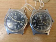 2x CWC 0552 Royal Marines / Navy issue Service Watches Nato Marks, Date 1989/1990, GULF WAR