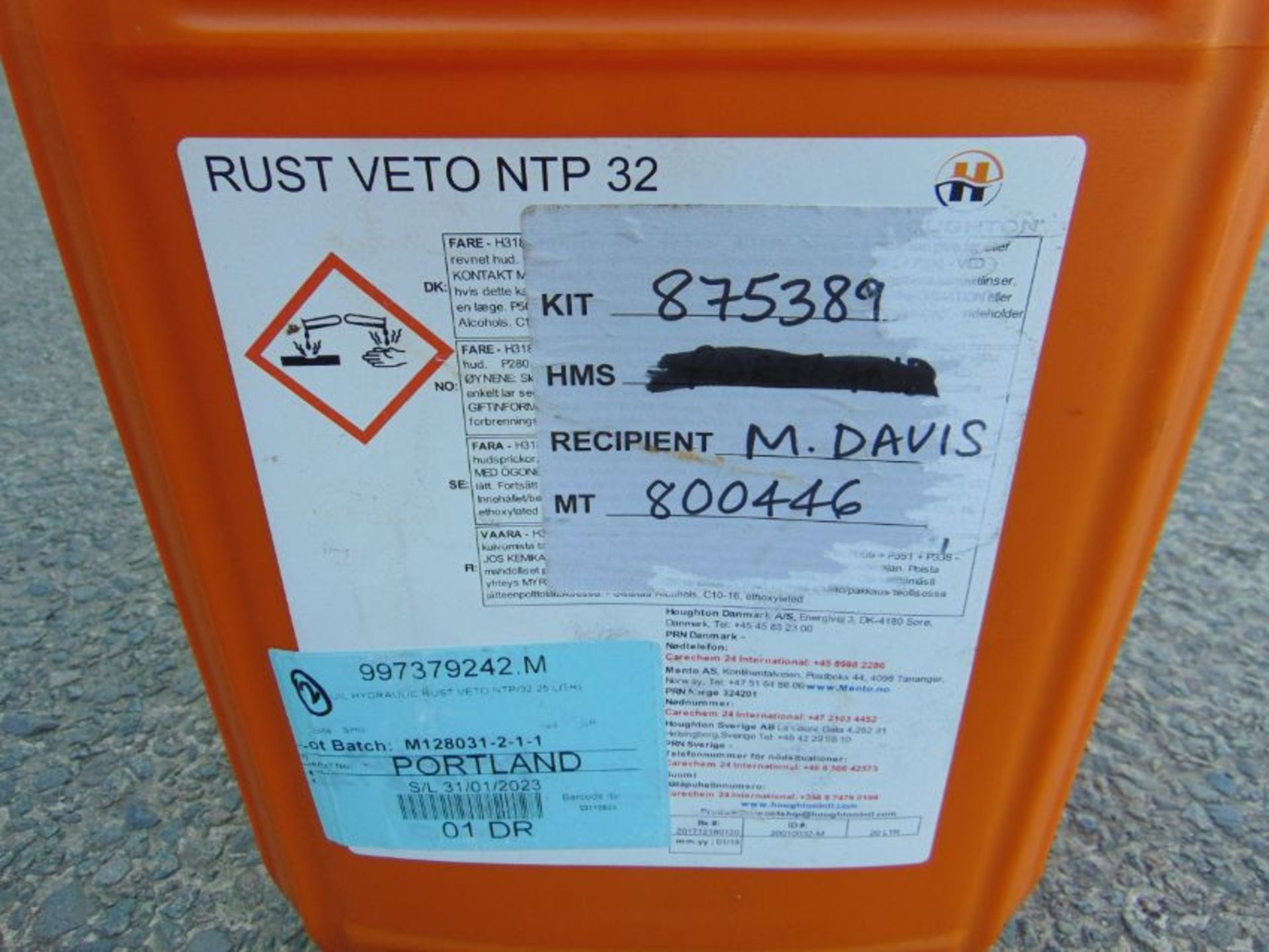 1x 20 litre Drum of Rust Veto NTP 32 - Image 2 of 2