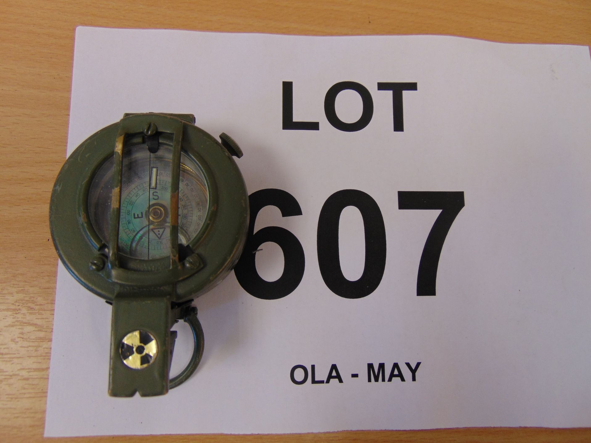 STANLEY LONDON BRITISH ARMY ISSUE BRASS COMPASS IN MILS NATO MARKS - Image 3 of 3