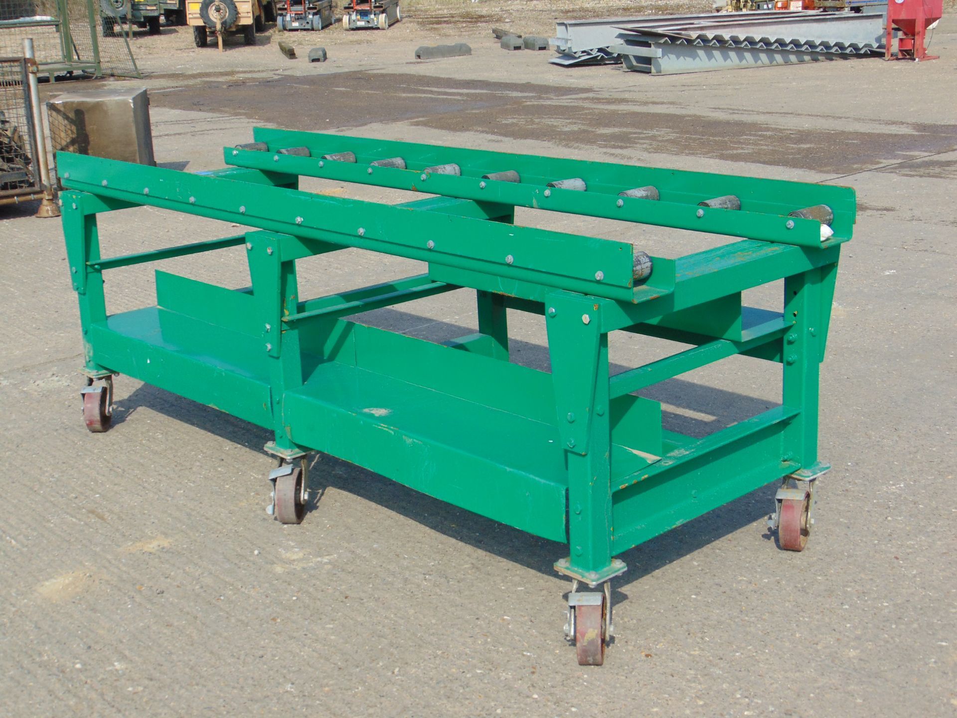 Mobile Twin Roller Conveyor Bench - Image 4 of 6