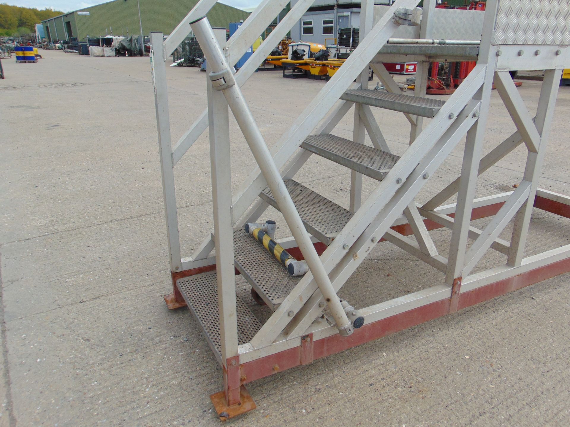 Global Platforms Aluminium 6 Step Mobile Access Platform 1.35m Platform Height - Image 11 of 13