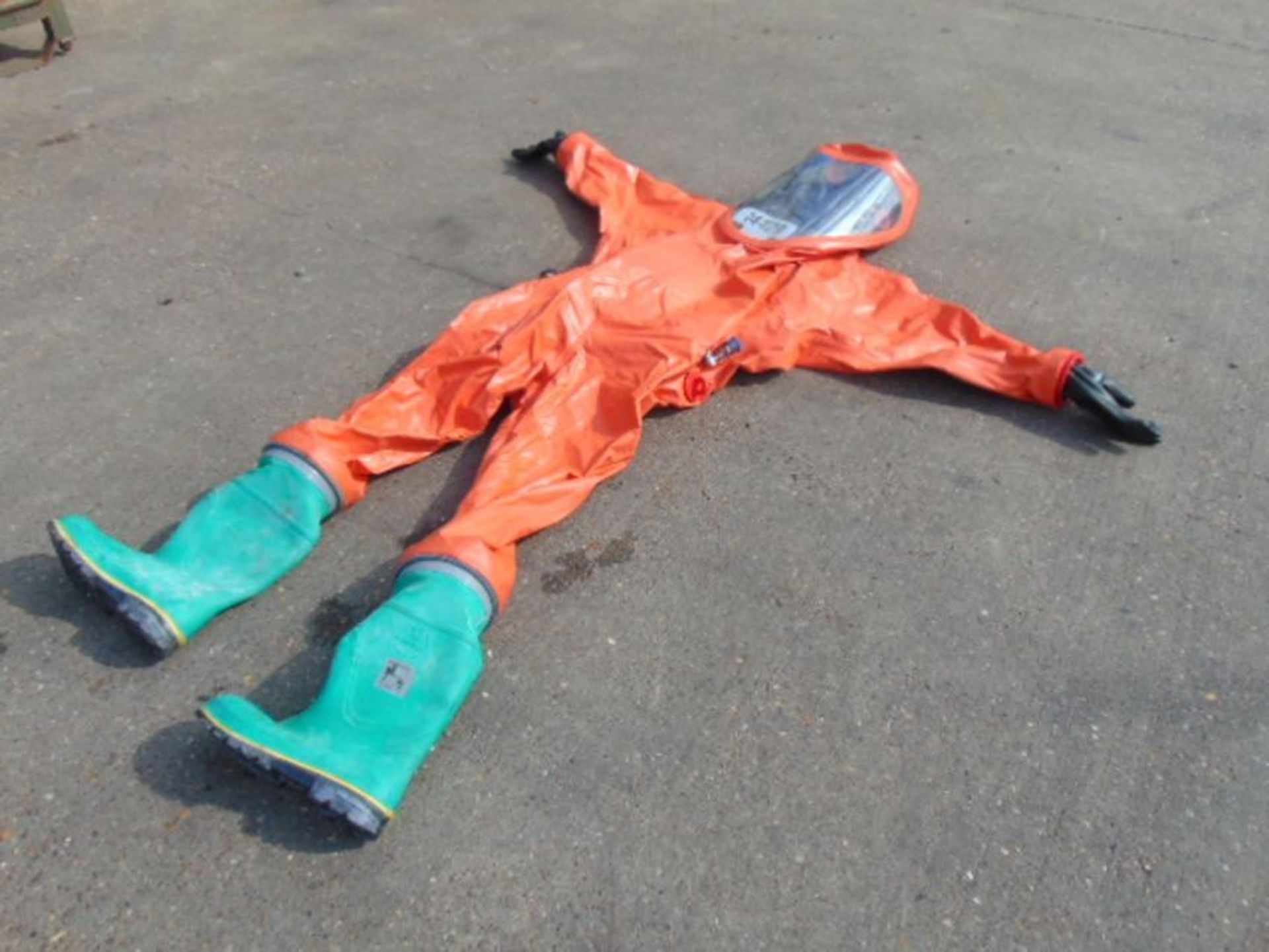 10 x Respirex Tychem TK Gas-Tight Hazmat Suits with Attached Boots and Gloves - Image 2 of 4