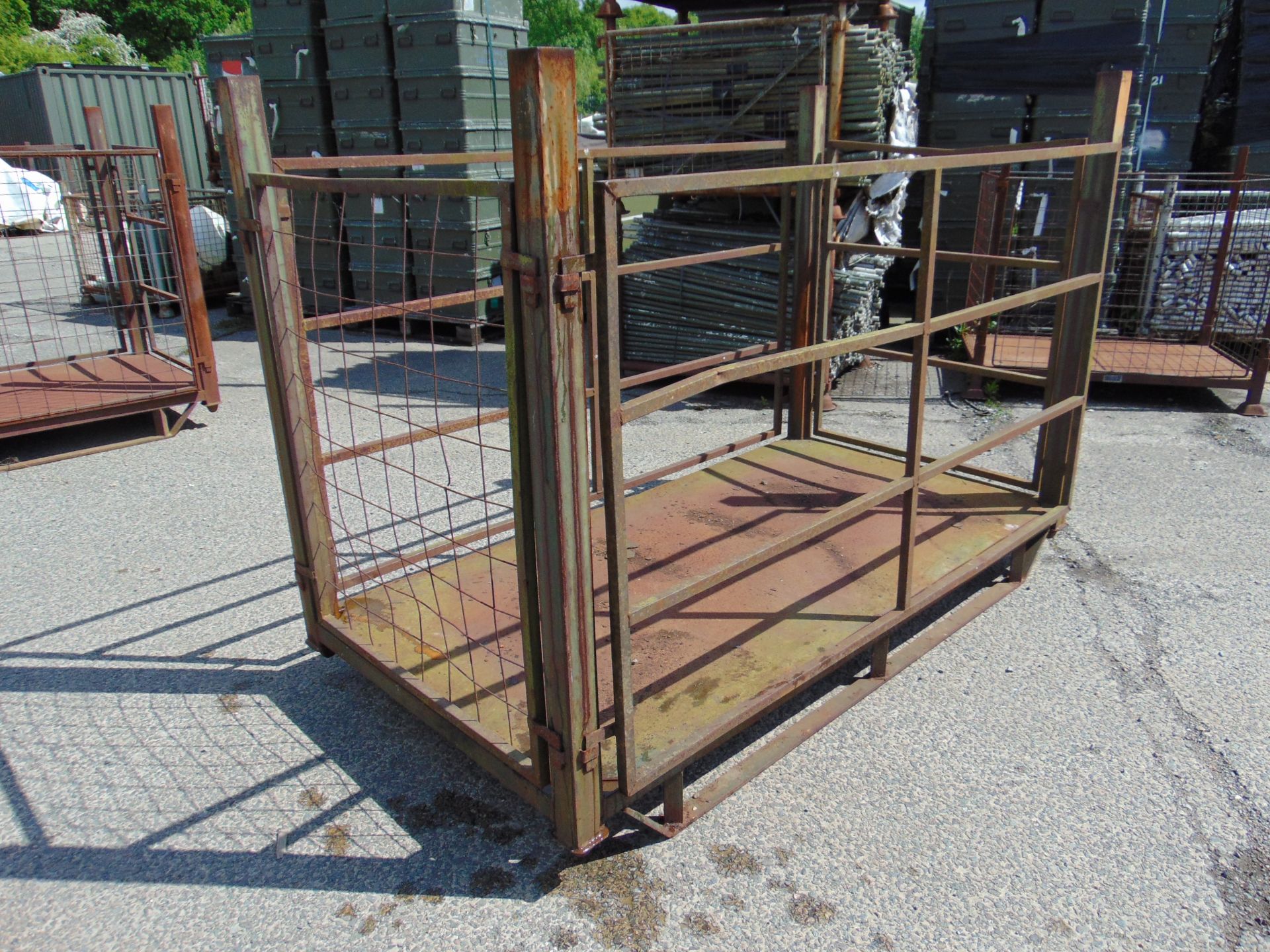 Heavy Duty Metal Stackable Stillage / Post Pallet - Image 3 of 5