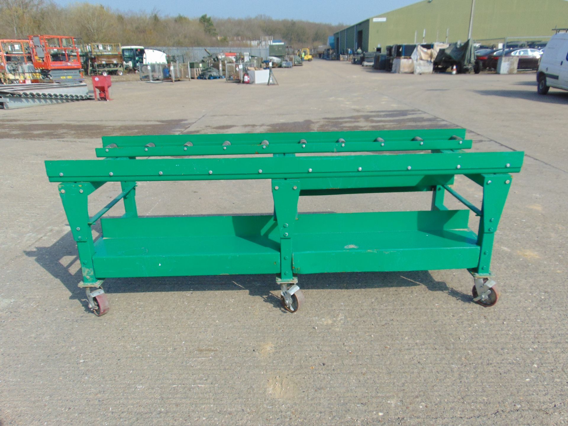 Mobile Twin Roller Conveyor Bench - Image 6 of 6