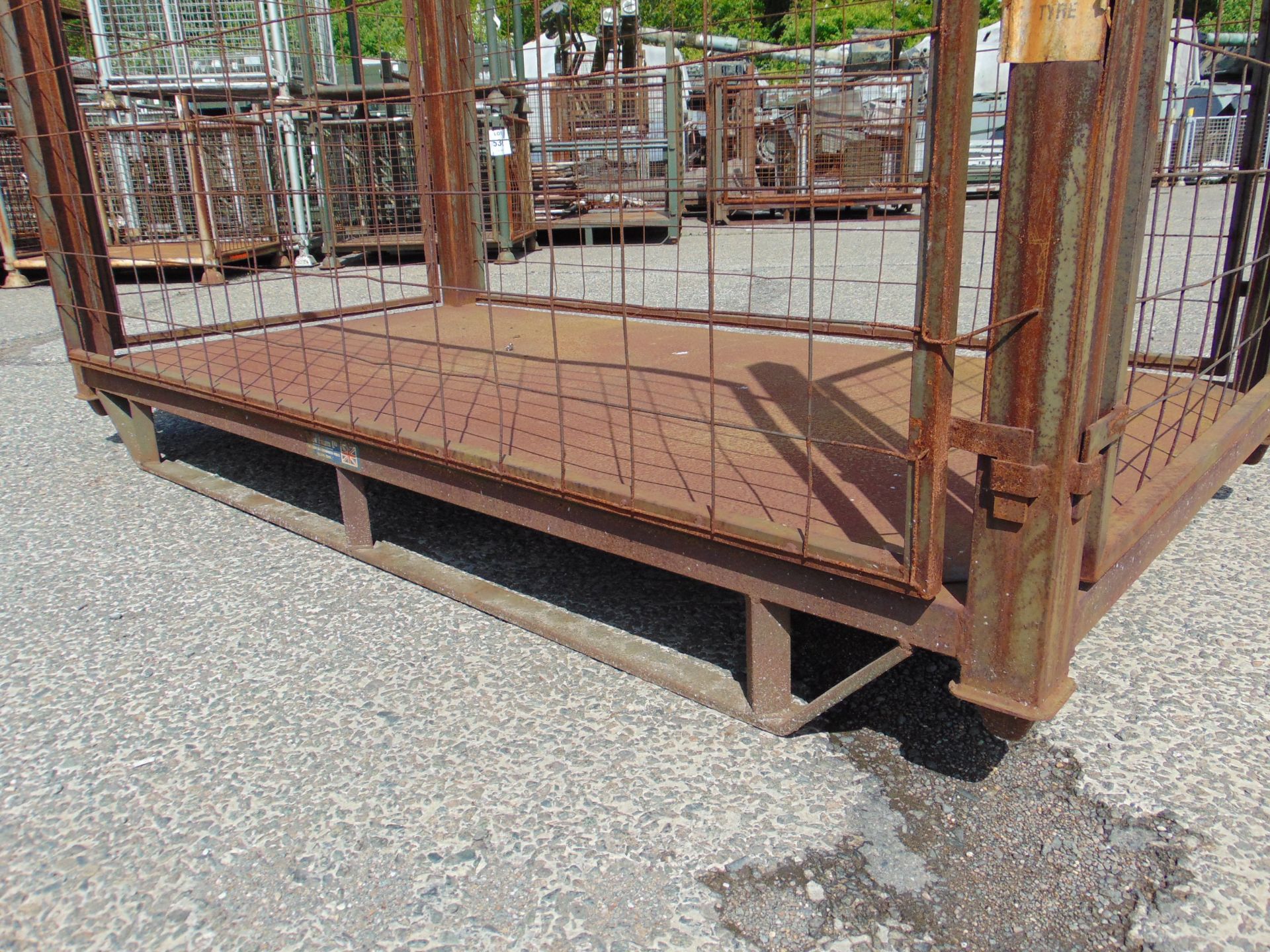 Heavy Duty Metal Stackable Stillage / Post Pallet - Image 5 of 5