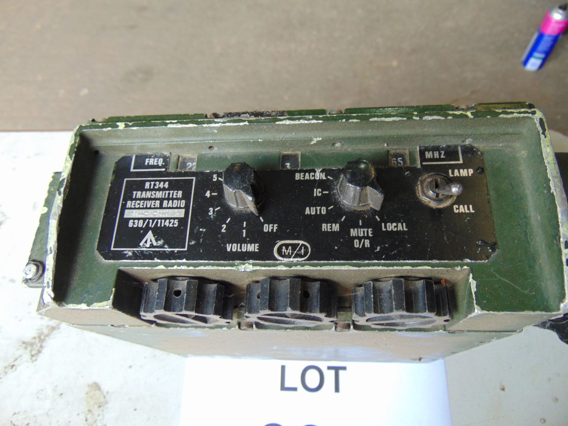 1 x Very Rare Clansman RT 344 ground / all transmitter receiver c/w battery as shown - Bild 3 aus 6
