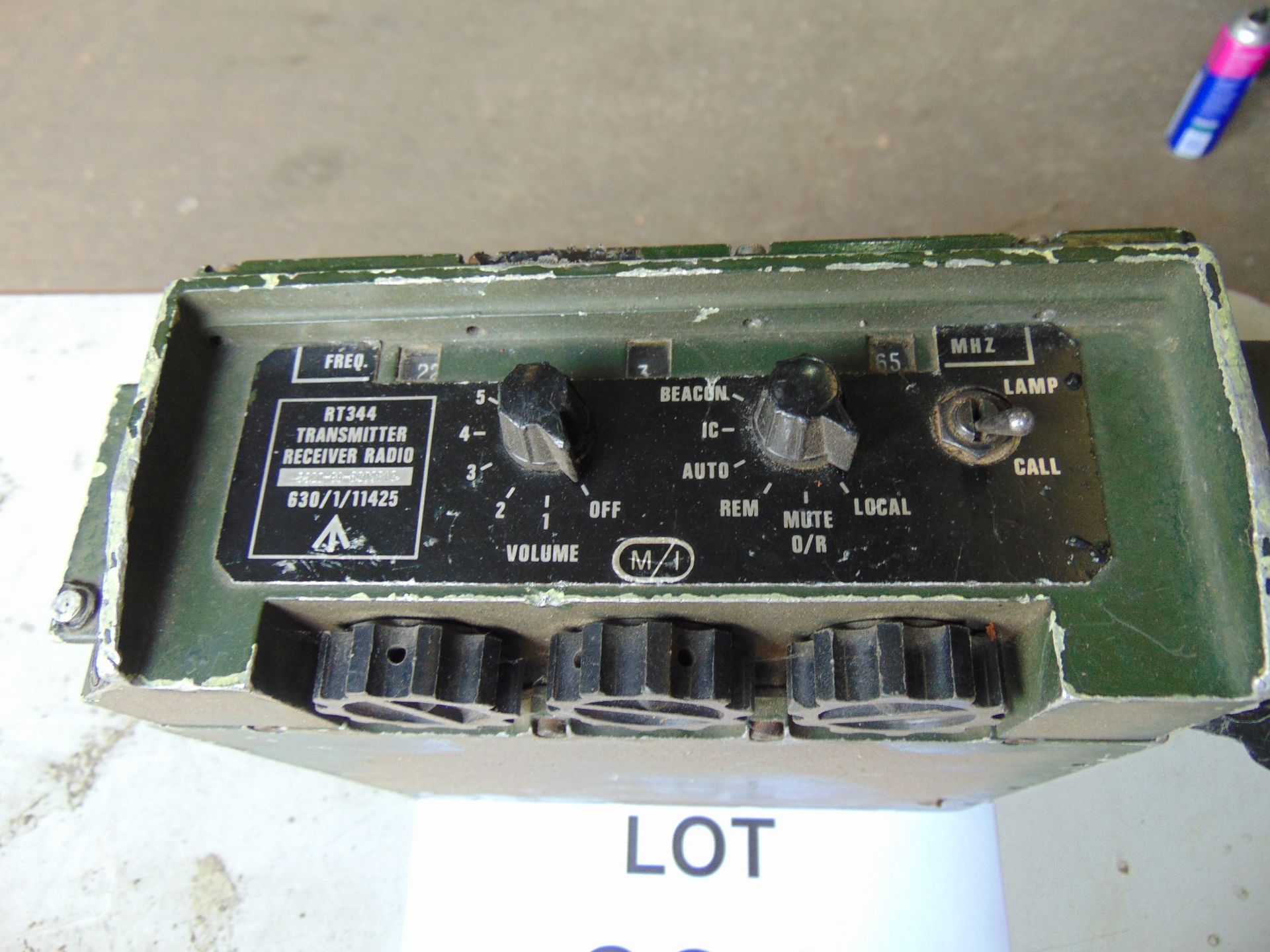 1 x Very Rare Clansman RT 344 ground / all transmitter receiver c/w battery as shown - Image 3 of 6