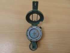 STANLEY LONDON BRITISH ARMY ISSUE BRASS COMPASS IN MILS NATO MARKS