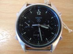 Seiko Gen 1 Pilots Chrono RAF Harrier Force issue Nato Marks Dated 1989