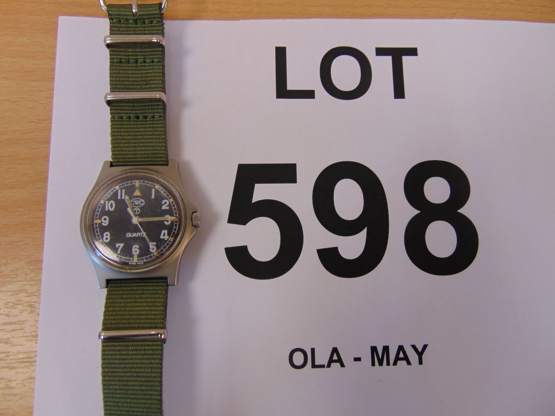 CWC W10 British Army Service Watch Nato Marks Date 1998, New Battery / Strap - Image 3 of 3