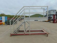 Global Platforms Aluminium 6 Step Mobile Access Platform 1.35m Platform Height