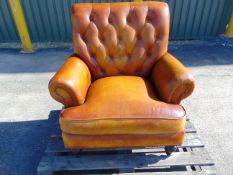 ** Brand New ** High Back Button Leather Chair