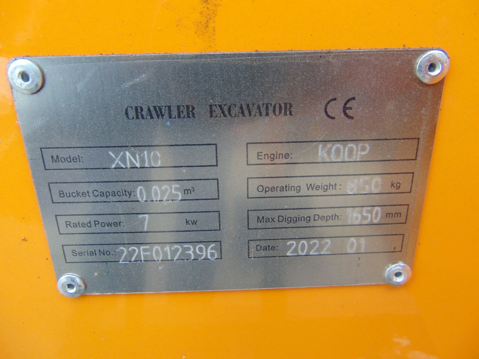 2022 XN10 Mini Excavator - Image 30 of 30
