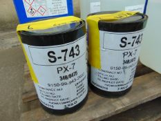2x Unissued 3Kg Drums of PX-7 Lubricating Grease