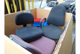 1 x Triwall box with office chairs parts bins etc