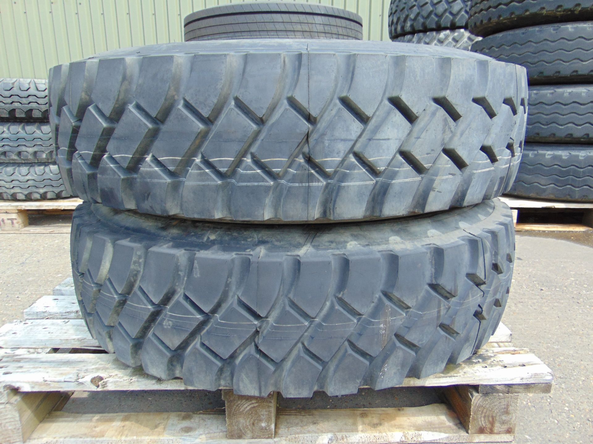 2x Goodyear G388 12.00 R20 Tyres on 8 Stud Rims - Image 2 of 7