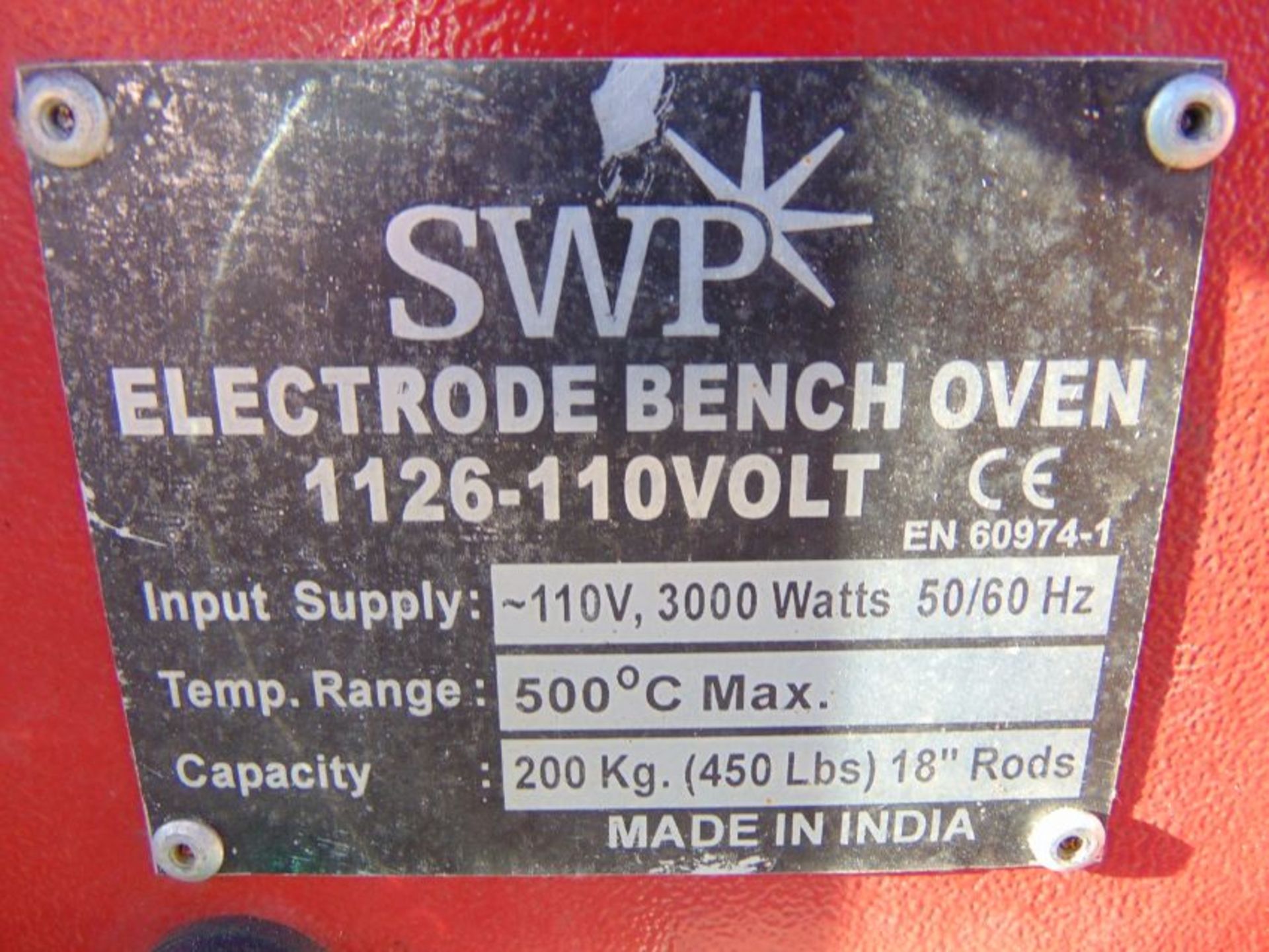 SWP1126 Electrode Bench Oven 500°C 110V 3KW - Image 5 of 7