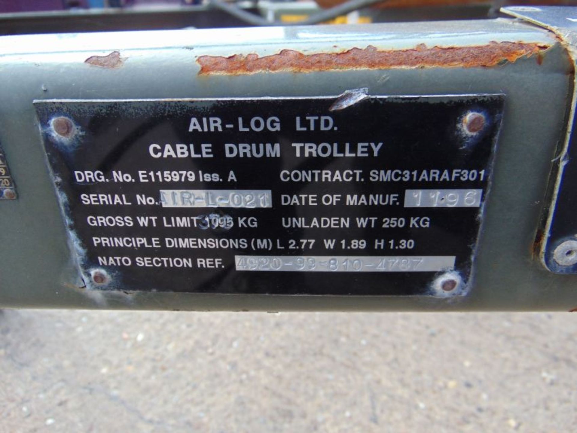 Heavy Duty SEB International Cable Drum Trailer - Image 11 of 11
