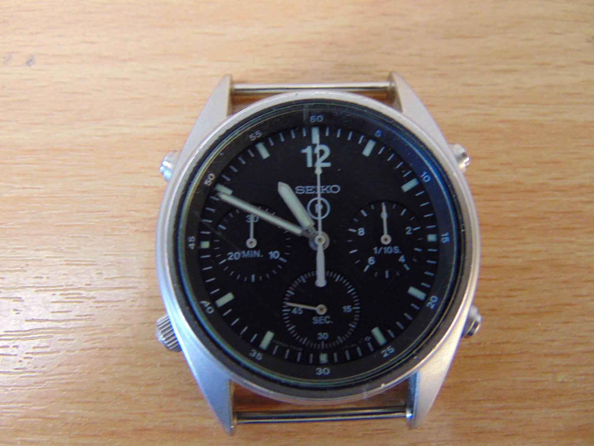 Very Nice condition Seiko Gen 1 Pilots Chrono RAF Harriers Force Issue Dated 1988, - Image 2 of 4