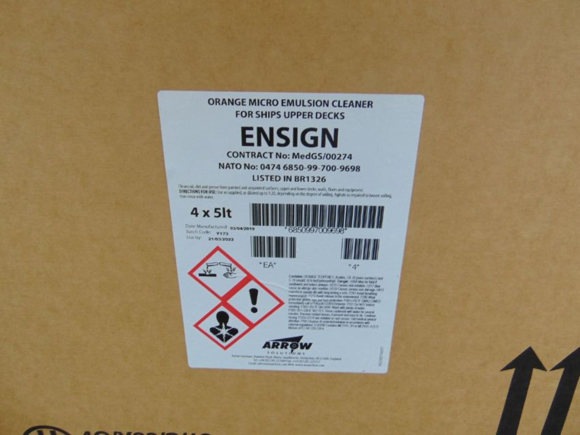 40x 5 Litre Drums of Ensign - Image 3 of 4