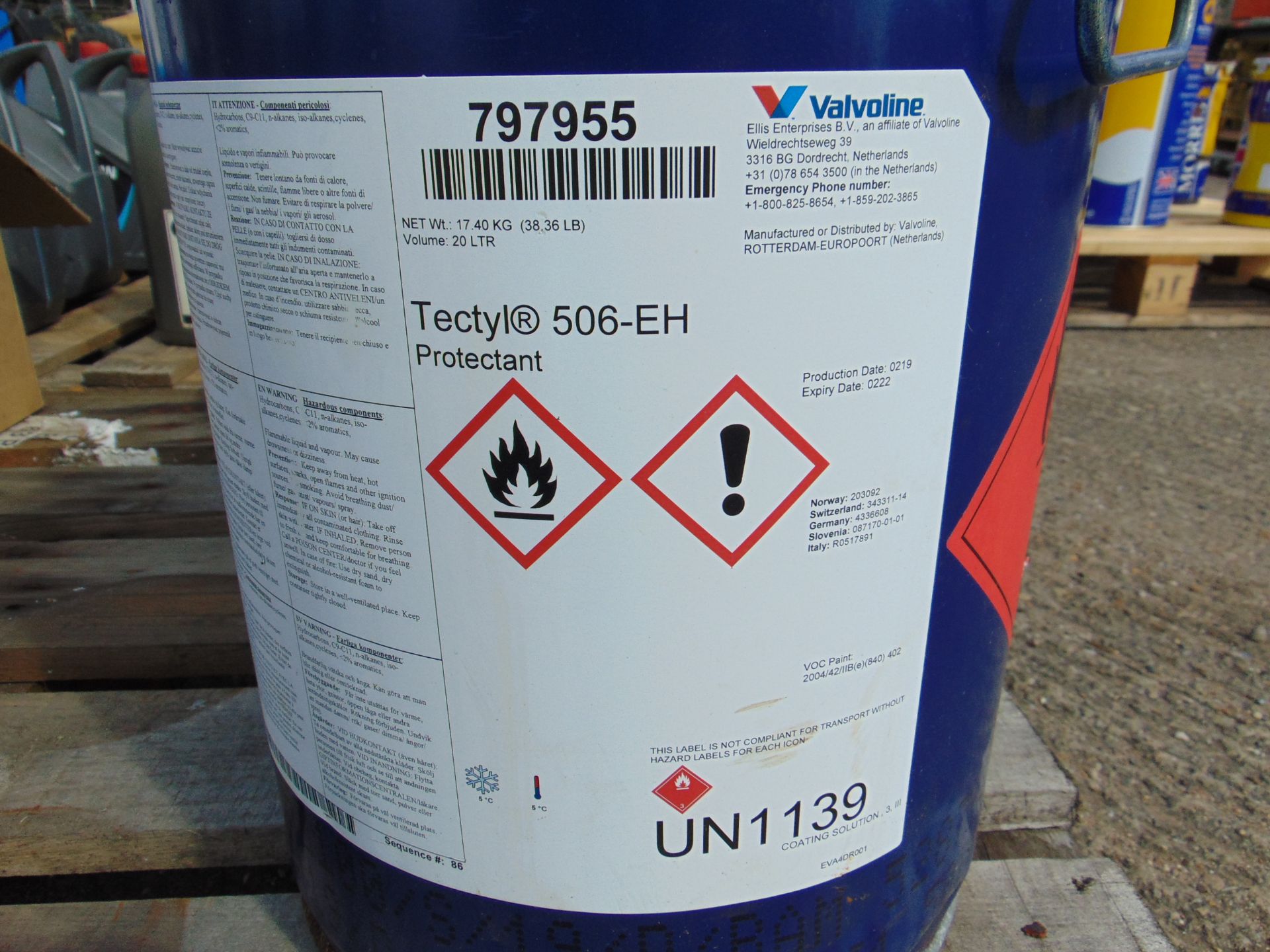 2x 20Ltr Valvoline Tectyl 506-EH - Image 2 of 2