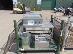 Commercial Catering Equ inc Lincat Griddle, County Deep Fat Fryer, Boiler and Stainless Trolley