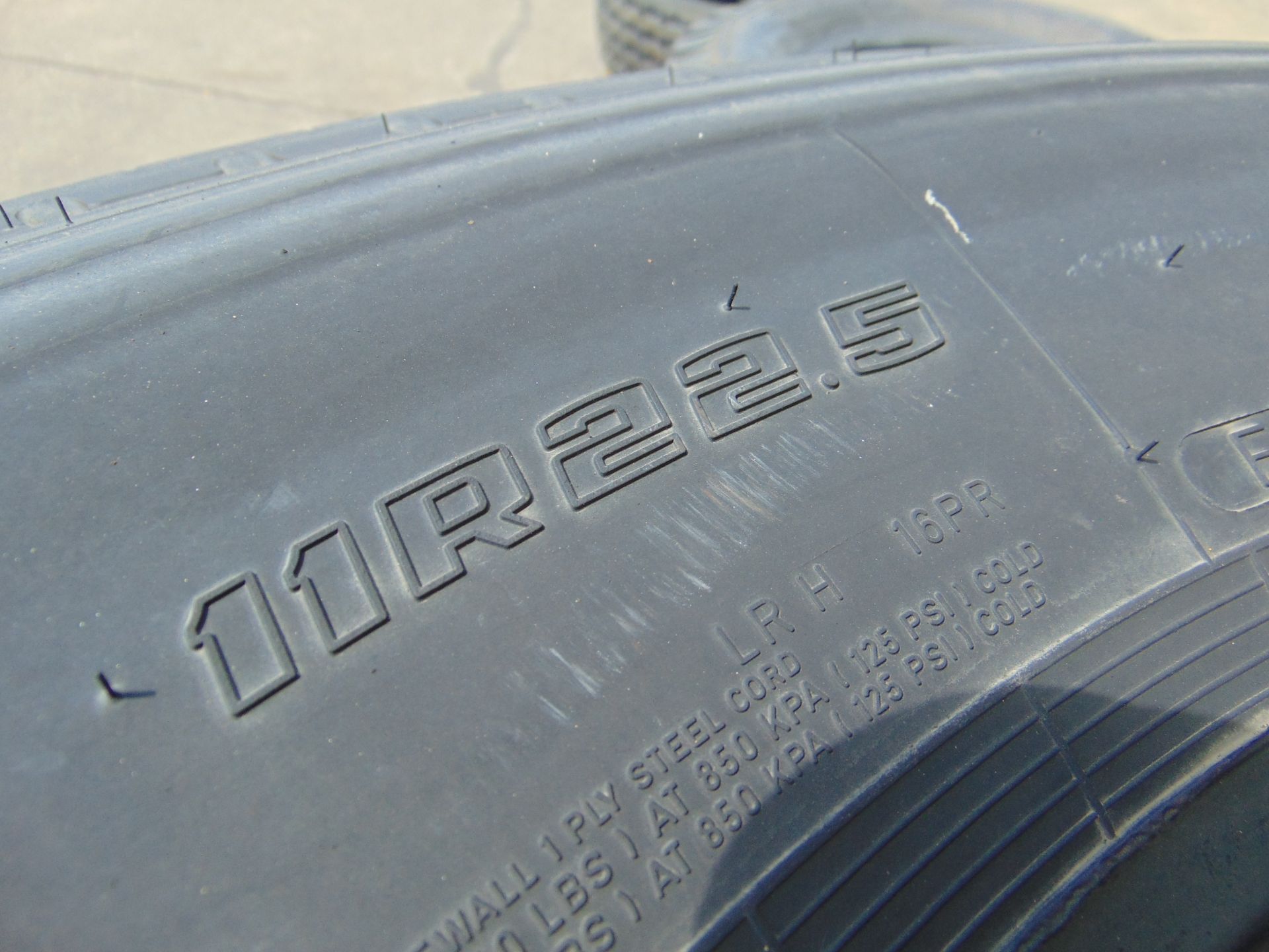 4x Goodyear Marathon LHT 11R 22.5 Tyres - Image 7 of 7