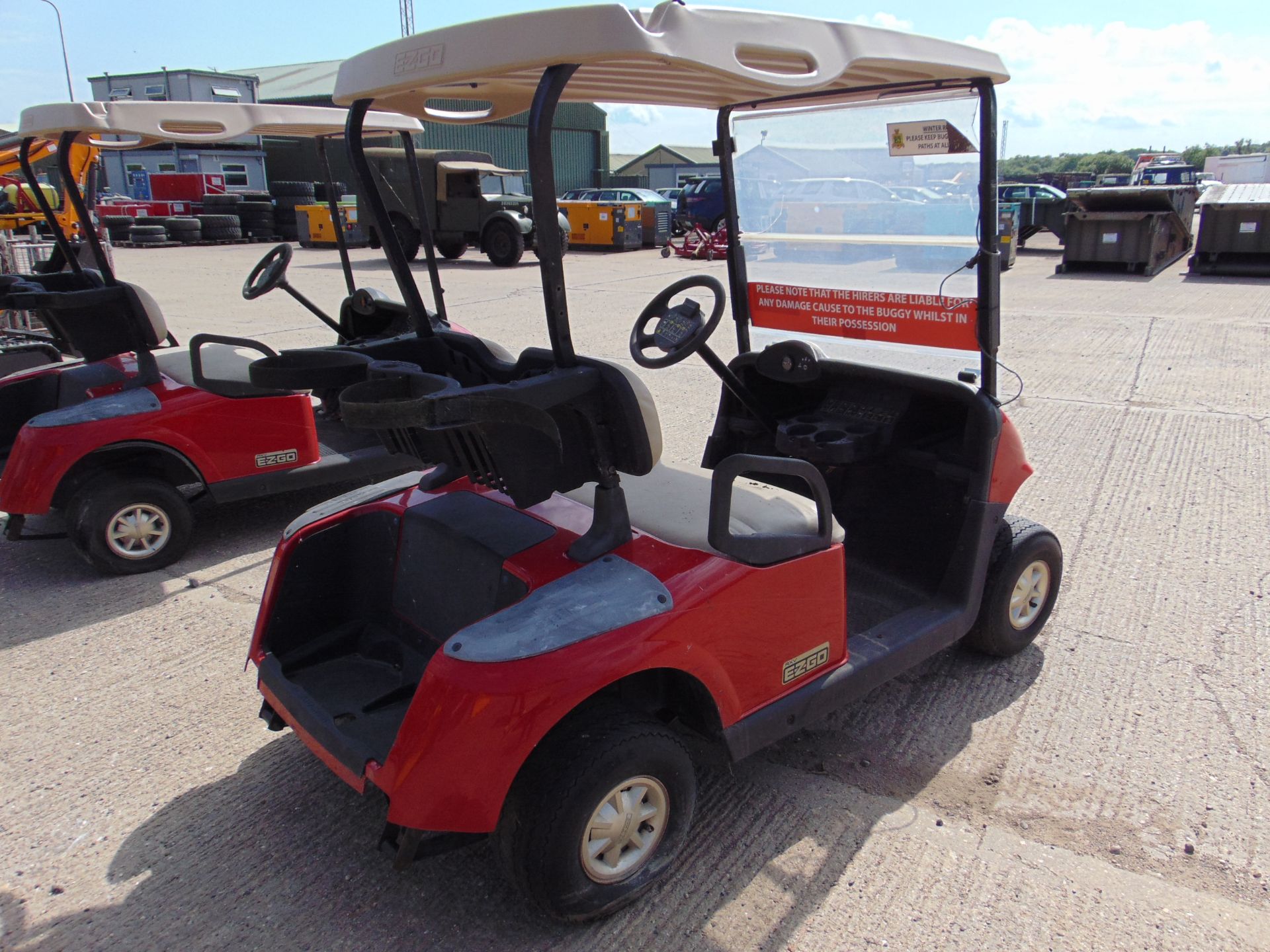 E-Z-GO 2 Seat Electric Golf Buggy as shown will need replacement batteries - Image 6 of 9