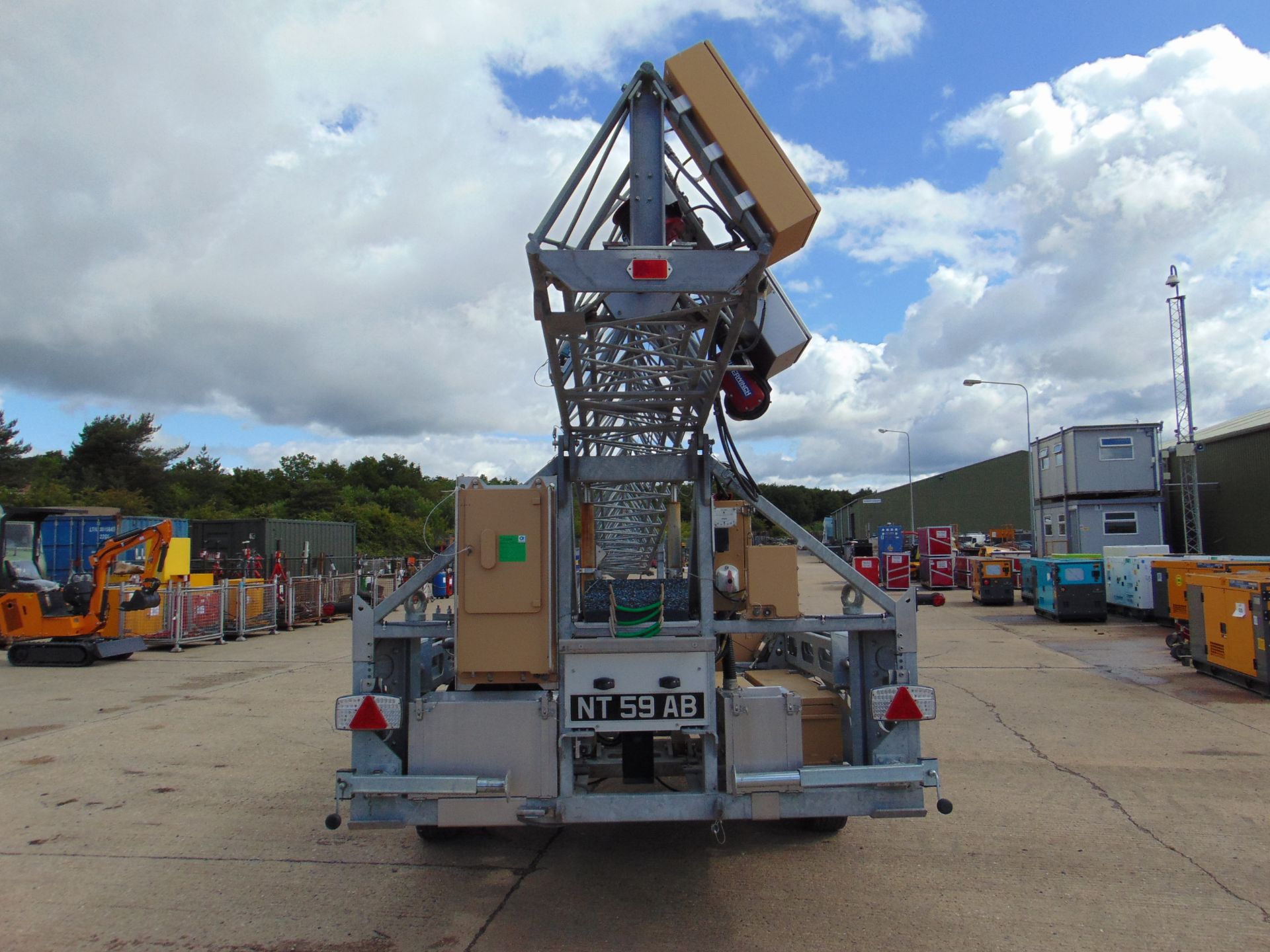 Ex Reserve Sesanti Mobile Surveillance/Communications Tower 21m High Mounted on Single Axle Trailer - Image 7 of 46