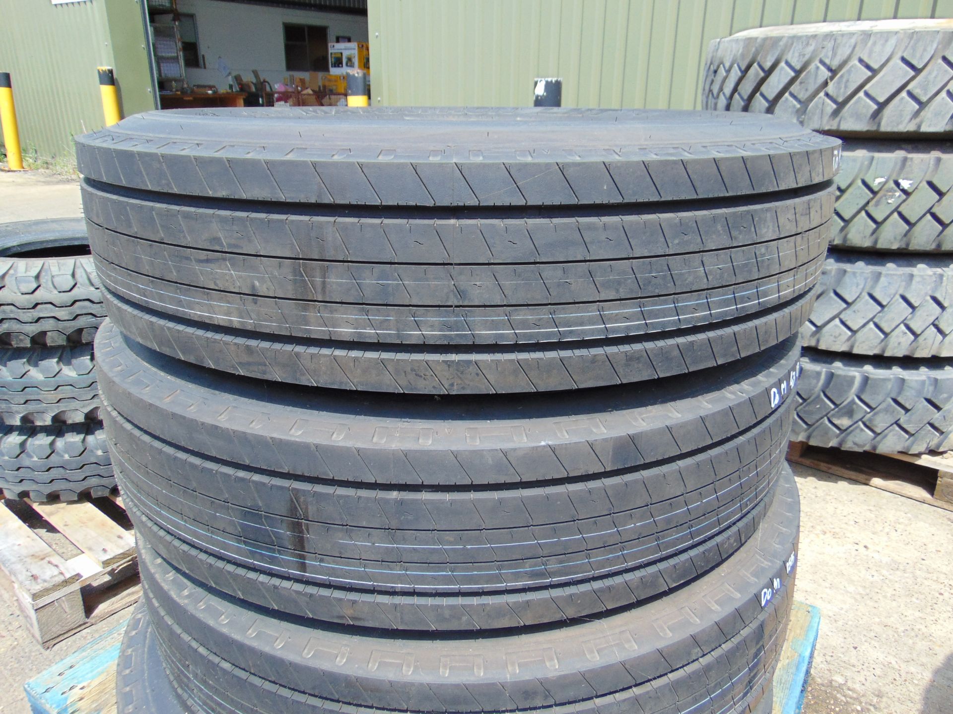 4x Goodyear Marathon LHT 11R 22.5 Tyres - Image 2 of 7