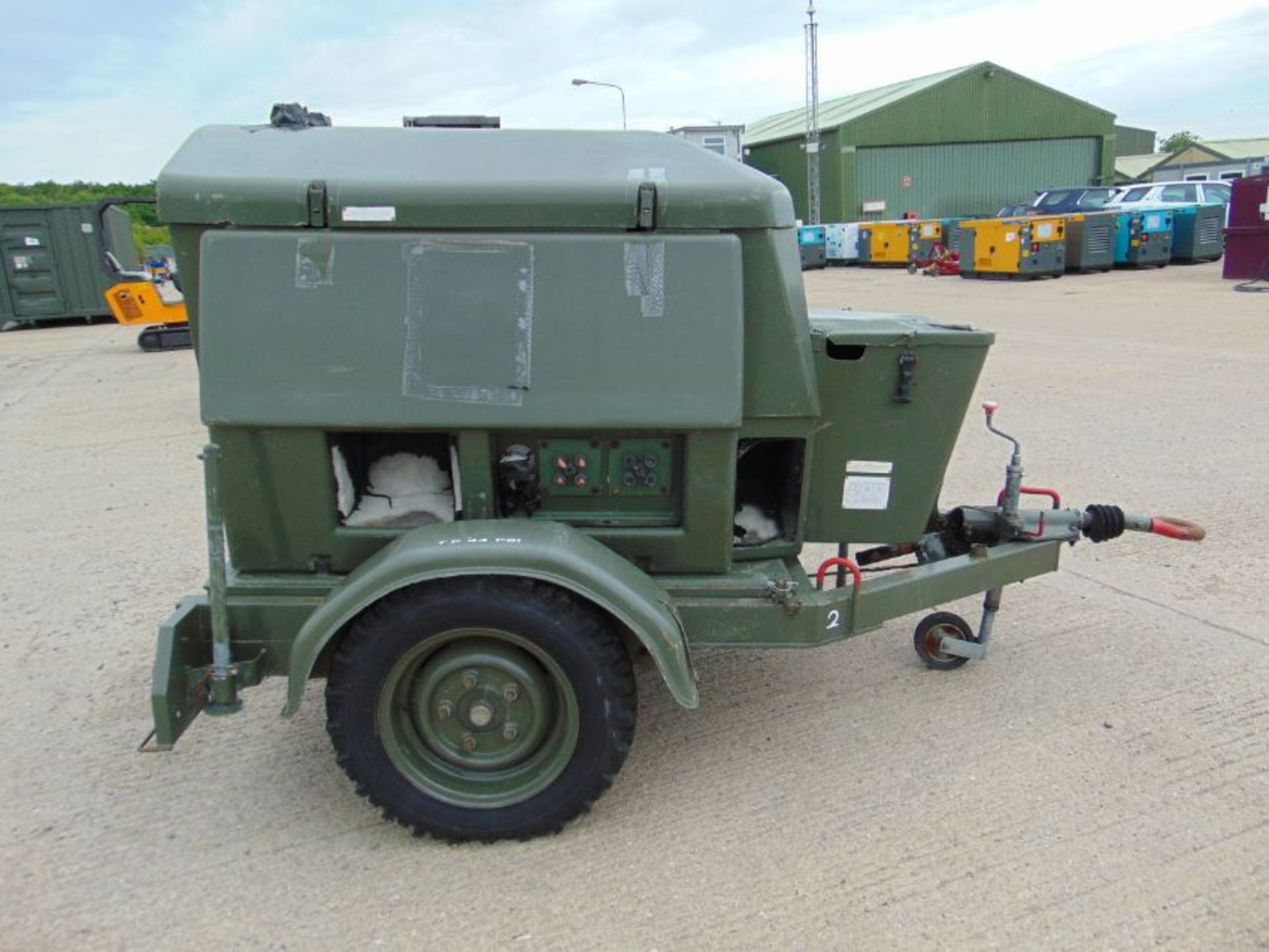 Ex Uk Royal Air Force Trailer Mounted 25 KVA Generator - Image 4 of 14