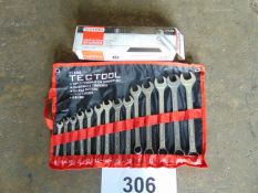1 x Set 14 PCS Tectool Combination MM Spanner set New and Unissued