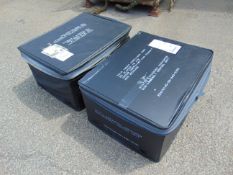 2 x Large Waterproof Rubber Storage Containers